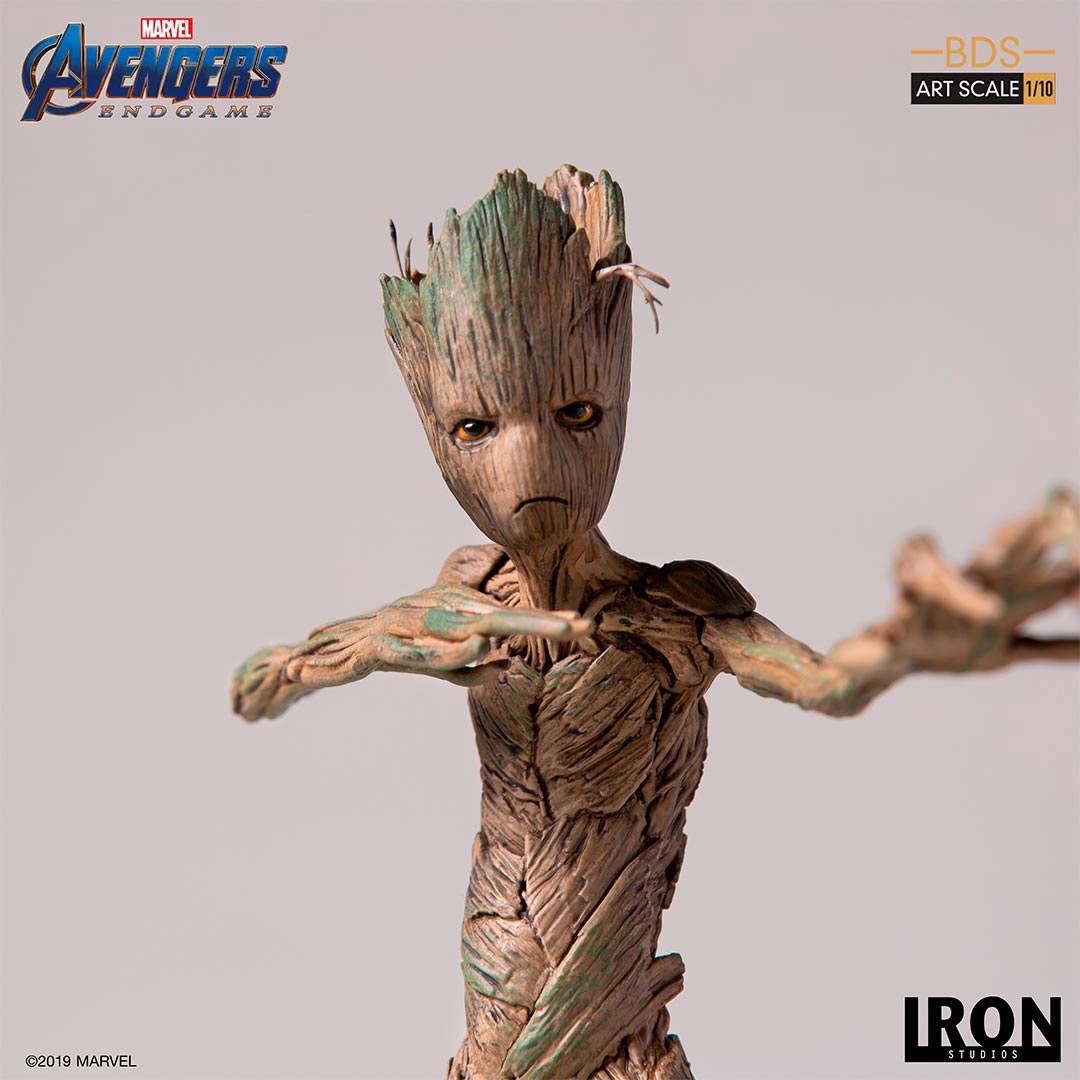 The Avengers Groot Avengers Endgame Bds Art 1 10 Scale Statue By Iron Studios