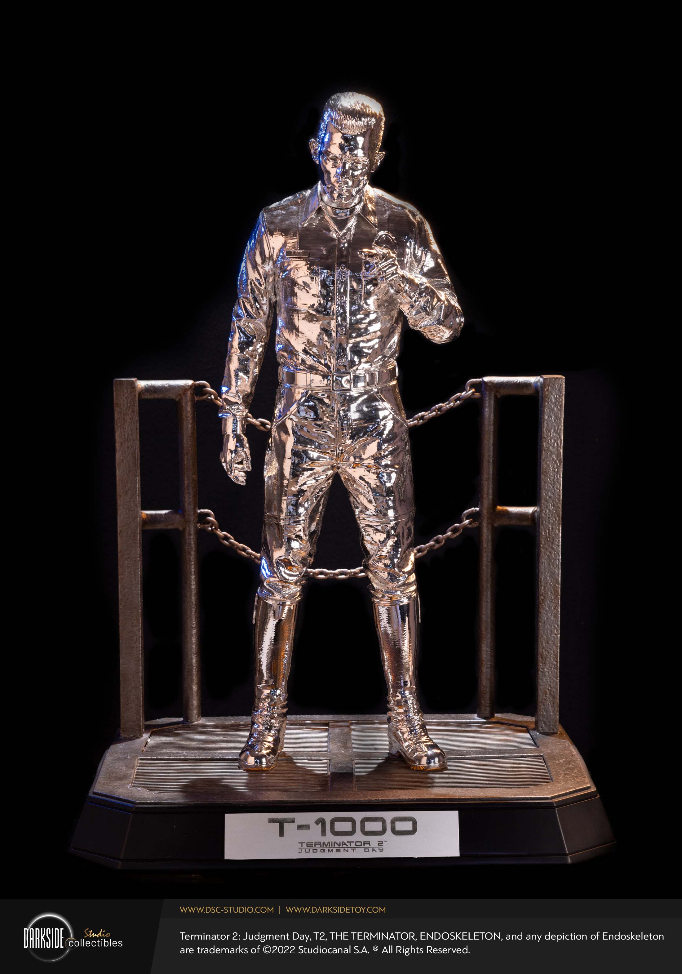 T-1000 Liquid Metal Terminator 2: Judgment Day 30th Anniversary 1/3 Scale Premium Statue by Darkside Collectibles Studio_produ