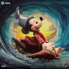 Sorcerer Mickey Deluxe Disney Classics Vintage Collection Art 1/10 Scale Statue by Iron Studios