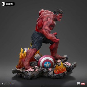 Red Hulk Captain America Brave New World Marvel Art 1/10 Scale Statue by Iron Studios