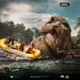 T-Rex River Attack Jurassic World: Rebirth Demi Art 1/20 Scale Statue by Iron Studios