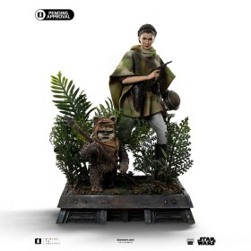 Leia and Wicket Star Wars Episode VI Art Scale 1/10 Statue by Iron Studios