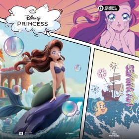 Ariel The Little Mermaid Disney Anime Princess PVC Statue by Iron Studios