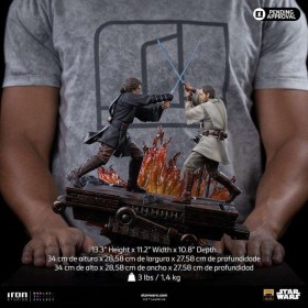Anakin vs. Obi Wan Star Wars Art 1/10 Scale Statue by Iron Studios