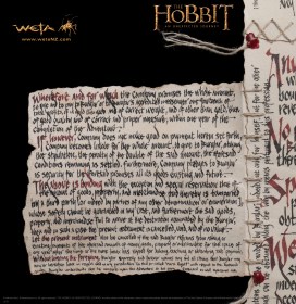 The Contract of Bilbo Baggins Prop Replica by Weta