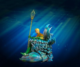 Aquaman On Throne Comic Version 1:3 Scale Statue Masterpiece Series by Imaginarium Art