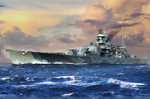 1/700 German Scharnhorst Battleship by Trumpeter