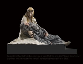 The Hobbit Galadriel at Gandalf's Side Dol Guldur 1:30 Scale Miniature Environment by Weta