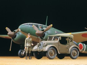 1/48 MITSUBISHI Ki-46 III TYPE 100 & 4x4 LIGHT VEHICLE KUROGANE SET by Tamiya