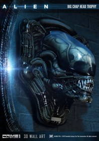 Big Chap Head Trophy Alien 3D Wall Art by Prime 1 Studio