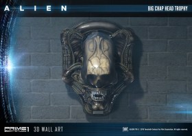 Big Chap Head Trophy Alien 3D Wall Art by Prime 1 Studio