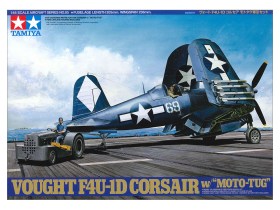 1/48 SCALE VOUGHT F4U-1D CORSAIR® W/"MOTO-TUG" by Tamiya