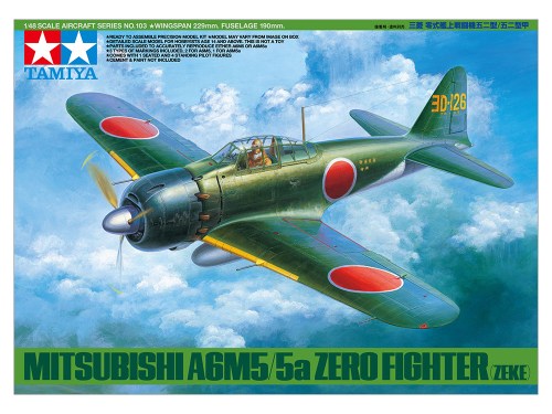 1/48 SCALE MITSUBISHI A6M5/5A ZERO (ZEKE) by Tamiya