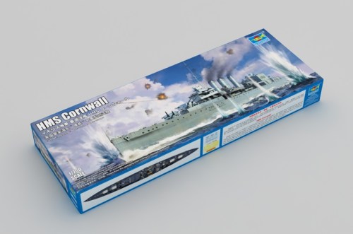 1/700 HMS Cornwall by Trumpeter