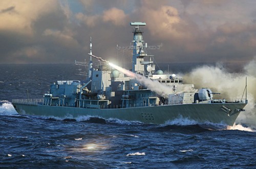 1/700 HMS TYPE 23 Frigate Monmouth(F235) by Trumpeter
