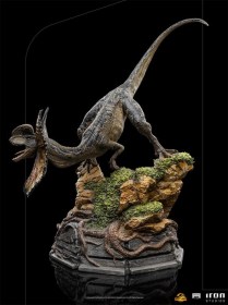 Dilophosaurus Jurassic World Dominion Art 1/10 Scale Statue by Iron Studios