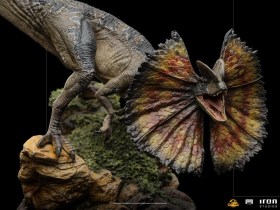 Dilophosaurus Jurassic World Dominion Art 1/10 Scale Statue by Iron Studios