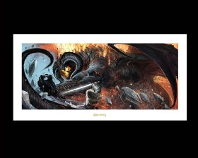 The Battle of the Peak Lord of the Rings Art Print by Weta Workshop