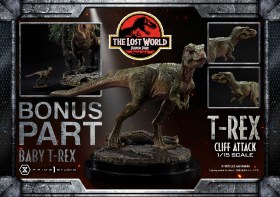 T-Rex Cliff Attack Bonus Version The Lost World Jurassic Park 1/15 Scale Statue by Prime 1 Studio