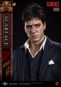 Tony Montana Rooted Hair Version Scarface 1/4 Scale Statue by Blitzway