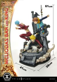 Meliodas, Ban and King Deluxe Bonus Version Seven Deadly Sins Concept Masterline Series 1/6 Statue by Prime 1 Studio