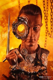 T-1000 Art Mask Painted Deluxe Version Terminator 1/1 Scale by Pure Arts