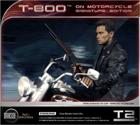 T-800 On Motorcycle Signature Edition Terminator 2 Judgment Day 1/4 Quarter Scale Statue by Darkside Collectibles Studio