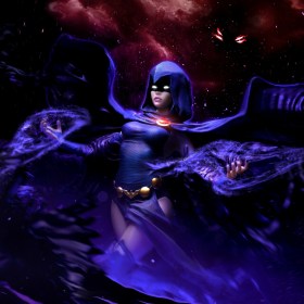 Teen Titans Raven DC Comics Art 1/10 Scale Statue by Iron Studios