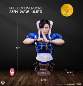 Chun-Li Street Fighter Life-Size Bust by PCS