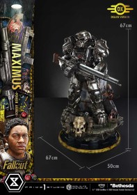 Maximus Power Armor Deluxe Version Fallout 1/4 Statue by Prime 1 Studio