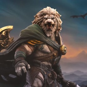 Ajani Goldmane Magic The Gathering Art 1/10 Scale Statue by Iron Studios