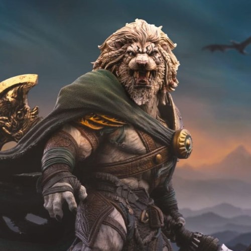 Ajani Goldmane Magic The Gathering Art 1/10 Scale Statue by Iron Studios