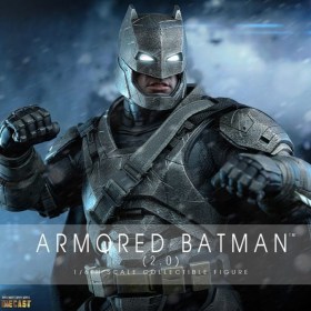 Armored Batman 2.0 Batman v Superman Dawn of Justice Movie Masterpiece 1/6 Action Figure by Hot Toys