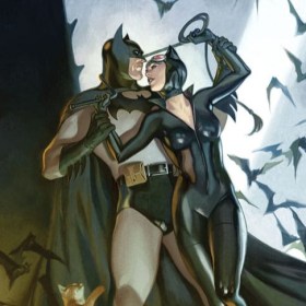 Batman & Catwoman DC Comics Art Print Unframed by Sideshow Collectibles