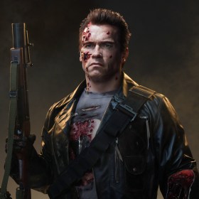 T-800 Battle Damaged (Mechanical) Life-Size Bust by Queen Studios