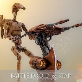 Battle Droid & STAP Star Wars The Phantom Menace 1/6 Action Figure Set by Hot Toys