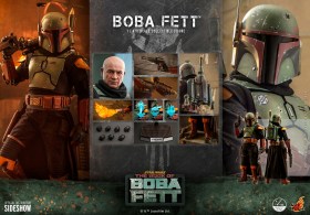 Boba Fett Star Wars The Book of Boba Fett 1/4 Action Figure by Hot Toys