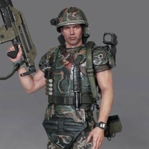 Corporal Dwayne Hicks Aliens 1/4 Statue by Hollywood Collectibles Group