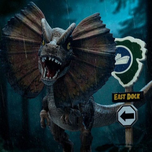 Dilophosaurus Jurassic Park Mini Co. PVC Figure by Iron Studios