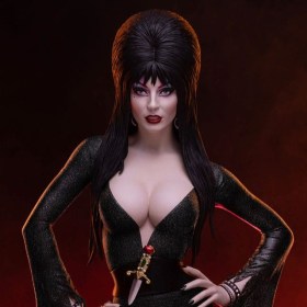 Elvira (Black Glitter Dress) Elvira Mistress of the Dark 1/4 Maquette by Tweeterhead