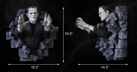Frankenstein Wall Sculpture Classic Horror Edition Half Scale by HCG