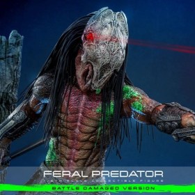 Feral Predator (Battle Damaged Version) Prey 1/6 Action Figure by Hot Toys
