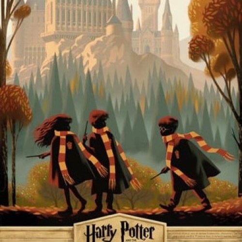 Harry Potter and the Philosopher's Stone Variant Art Print unframed by Sideshow Collectibles