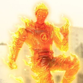 Human Torch Fantastic Four Art 1/10 Scale Statue by Iron Studios