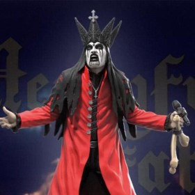 King Diamond III (Red Version) Mercyful Fate Rock Iconz Statue by Knucklebonz