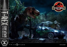 T-Rex Cliff Attack Bonus Version The Lost World Jurassic Park 1/15 Scale Statue by Prime 1 Studio