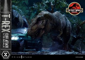 T-Rex Cliff Attack Bonus Version The Lost World Jurassic Park 1/15 Scale Statue by Prime 1 Studio