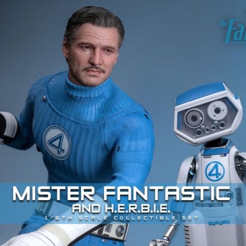 Mister Fantastic & H.E.R.B.I.E. The Fantastic Four First Steps 2-Pack 1/6 Action Figure by Hot Toys