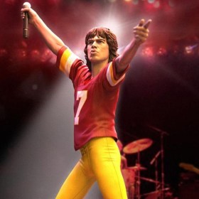 Mick Jagger US Tour 1981 (Burgundy Jersey) Rolling Stones Rock Iconz Statue by Knucklebonz