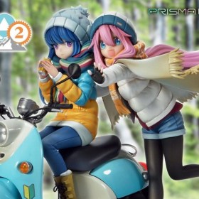 Nadeshiko Kagamihara & Rin Shima Laid-Back Camp Prisma Wing PVC 1/7 Statue by Prime 1 Studio